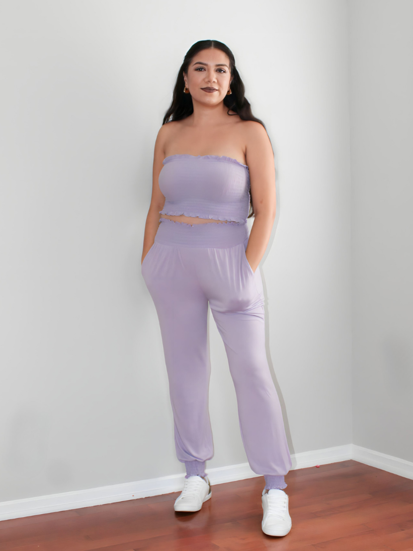 Soft as a Cloud Set in Dusty Lavender