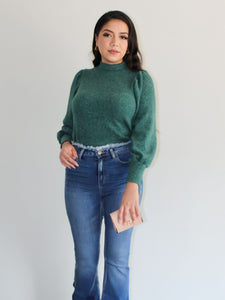 Daydreaming Mockneck Sweater in Green