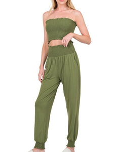 Soft As a Cloud Set in Olive