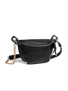 Mom's Favorite Convertible Sling Belt Bum Black Bag