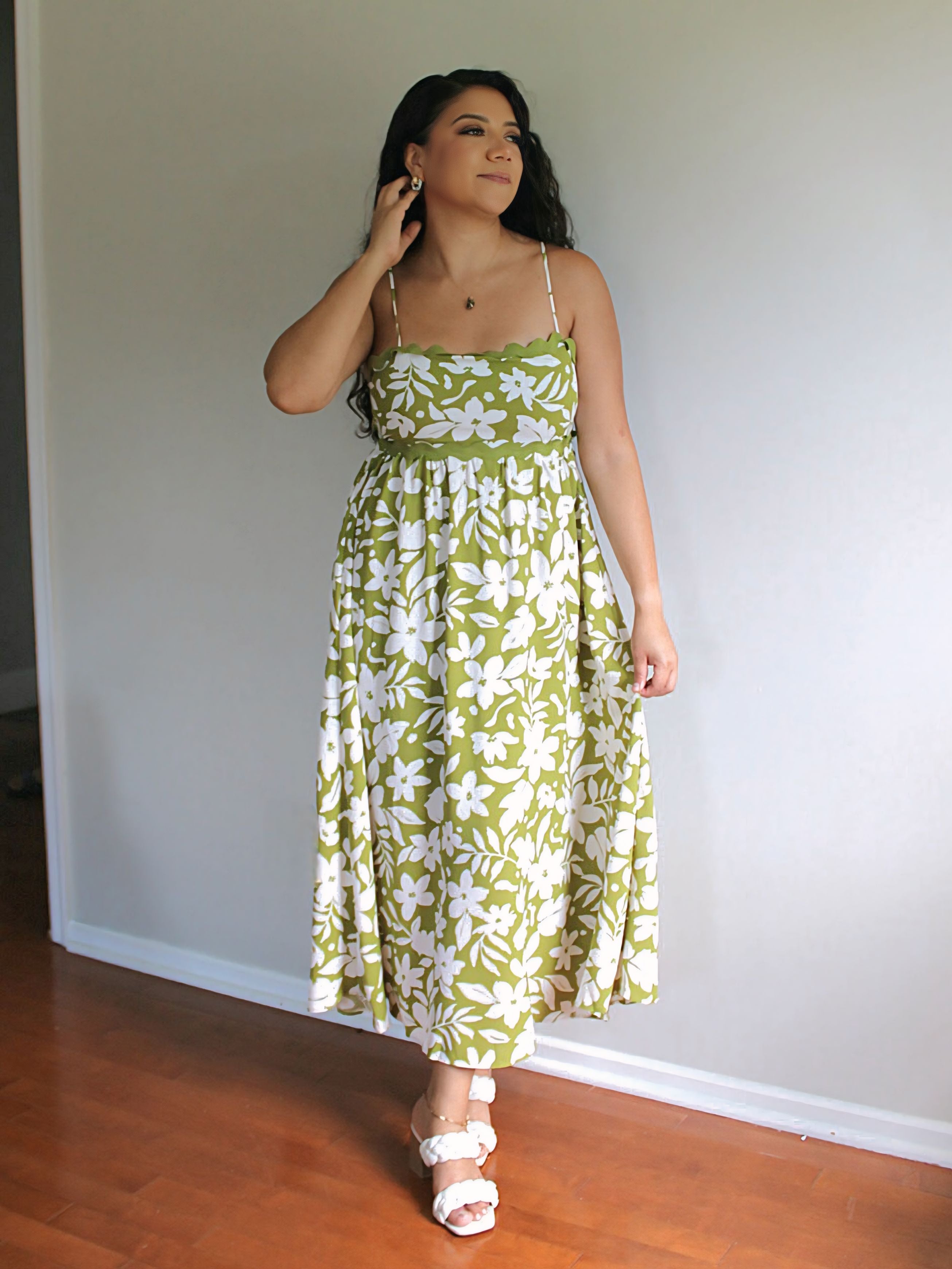 Kiwi Floral Cut-Out Sundress
