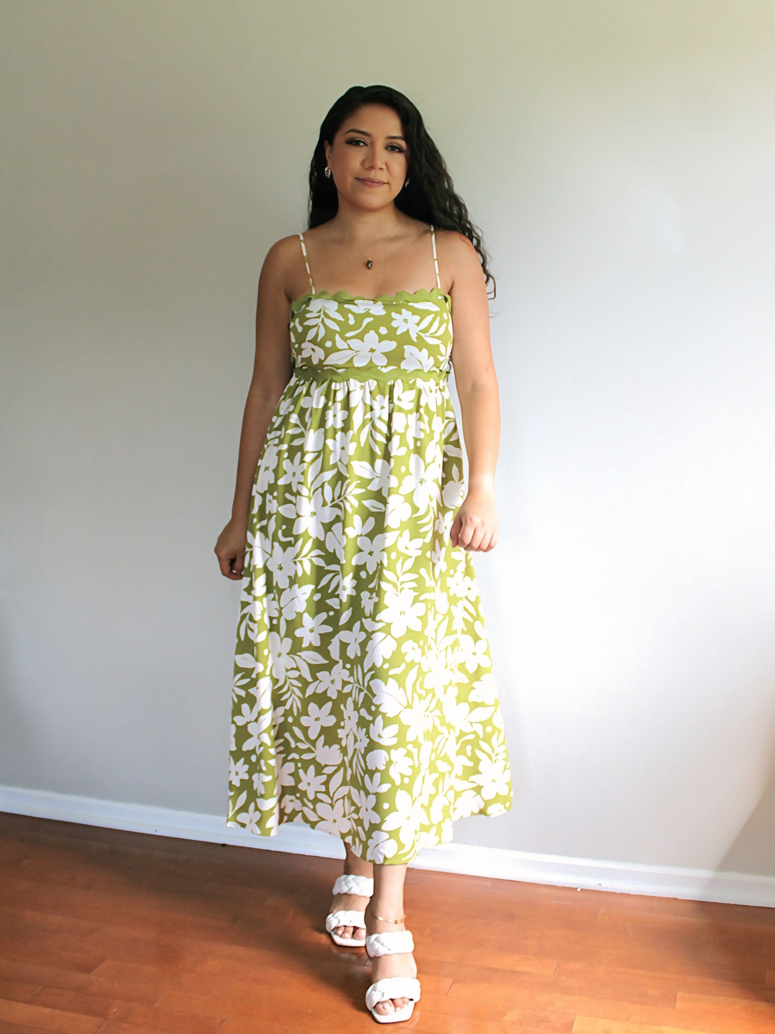 Kiwi Floral Cut-Out Sundress
