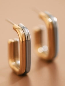18K Two Tone Rosie's Earrings