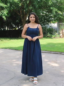 Dark Denim Dream Corset Dress