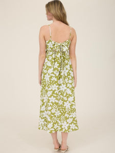 Kiwi Floral Cut-Out Sundress