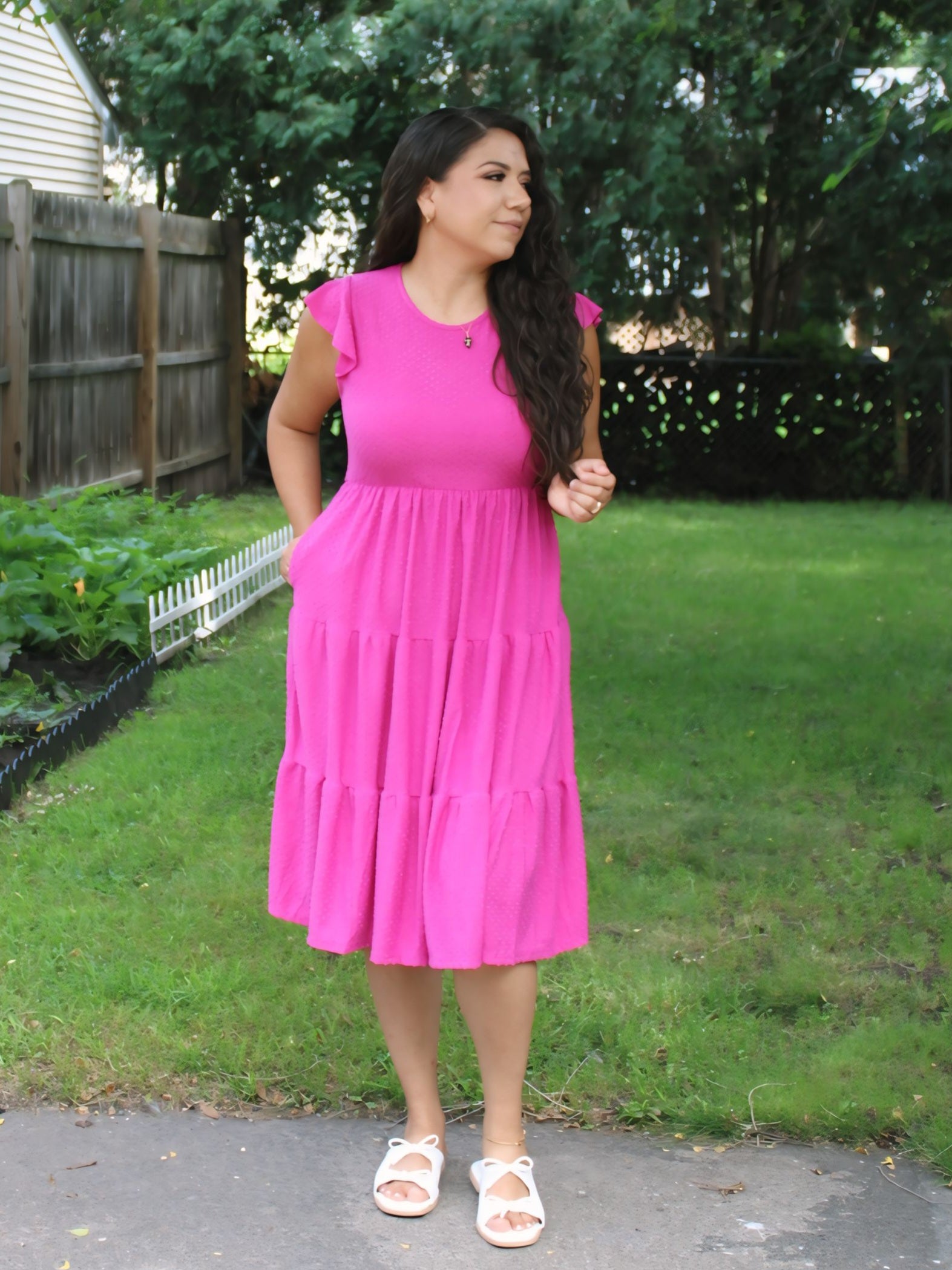 Pretty in Swiss Pink Dress