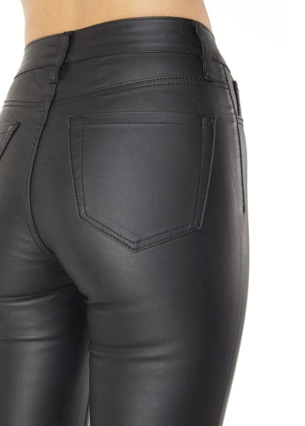 PU Leather Black Pants